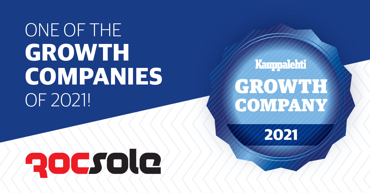 Rocsole Received the Kauppalehti Growth Company 2021 -Certificate